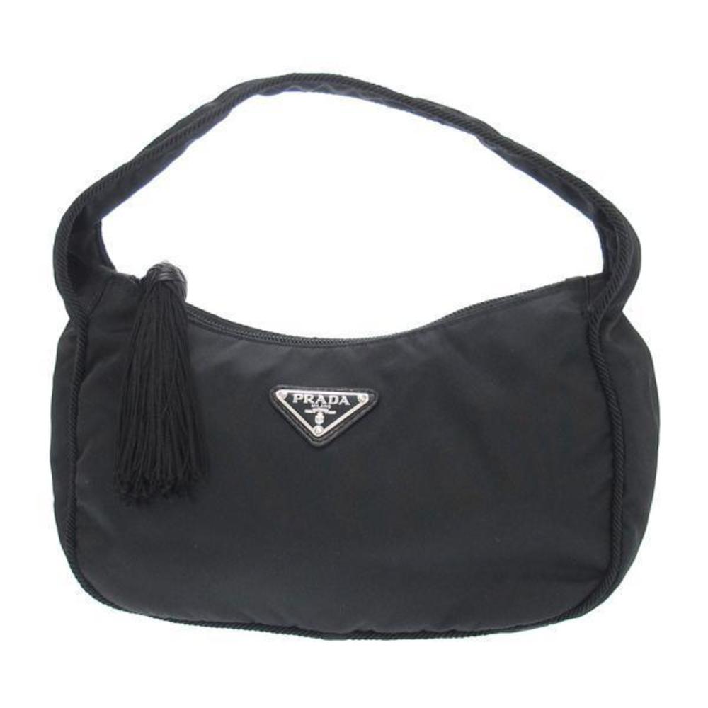 Prada Nylon Fringe Hand Bag